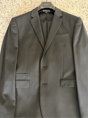 Express Men's Black Two-Button Suit Blazer & Pants